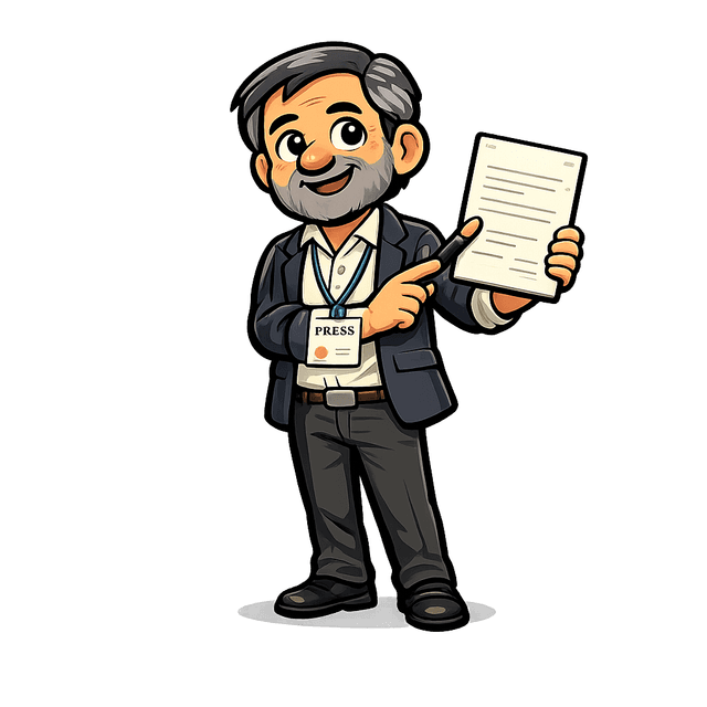 ManifestoWatch mascot — contribute character